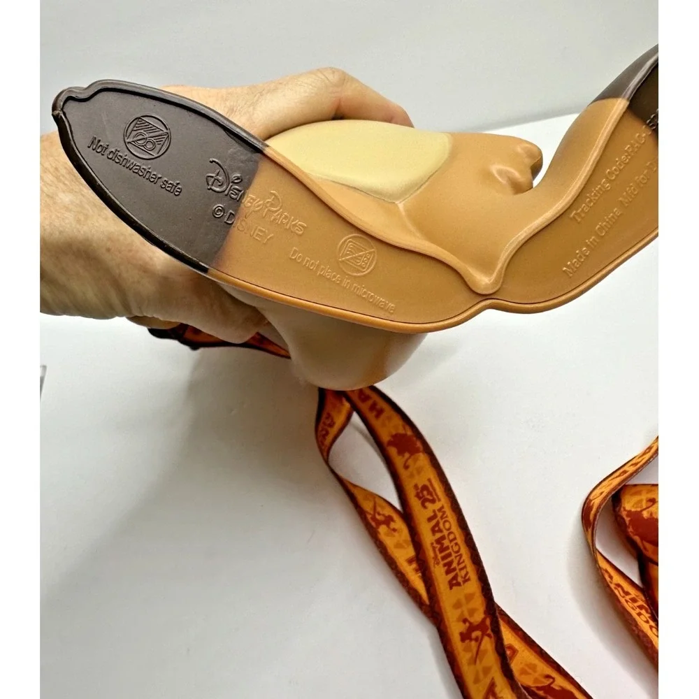 Disney‎ Parks Timon The Lion King Souvenir Drink Cup Straw Lanyard Hakuna Matata